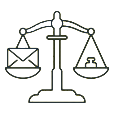 Проверка размера письма